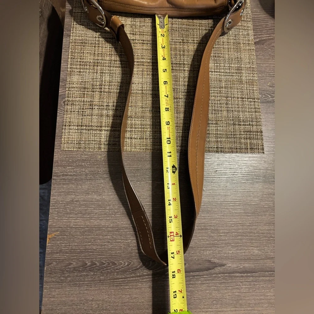 Coach Signature Canvas and Leather Crossbody Bag in Tan - Picture 8 of 10
